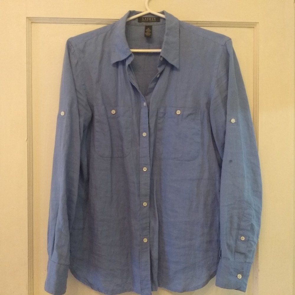 Ralph Lauren 100% Linen Blouse